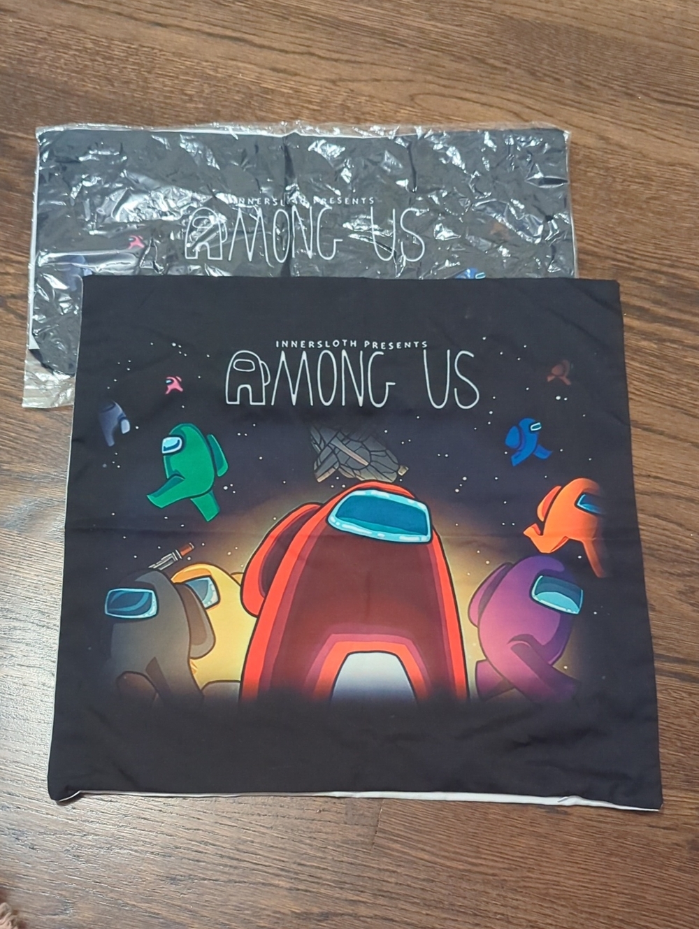 Among Us Pillow Cover 16.5x17.5 New Square Case Innersloth Gaming Kids Room